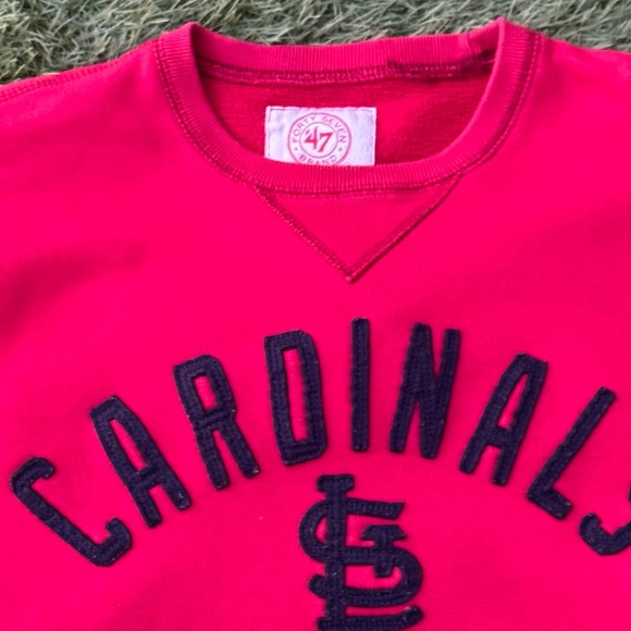 ’47 Brand Women’s Red St. Louis Cardinals Sweatshirt Size M - Picture 2 of 15